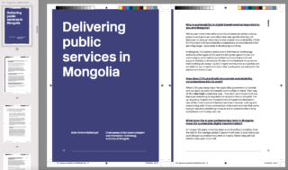 image of bolor's essay 'delivering public services in mongolia' from the pdf proof